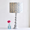 Grande Antibes Blue Grey Blotch on Stone Drum Lampshade