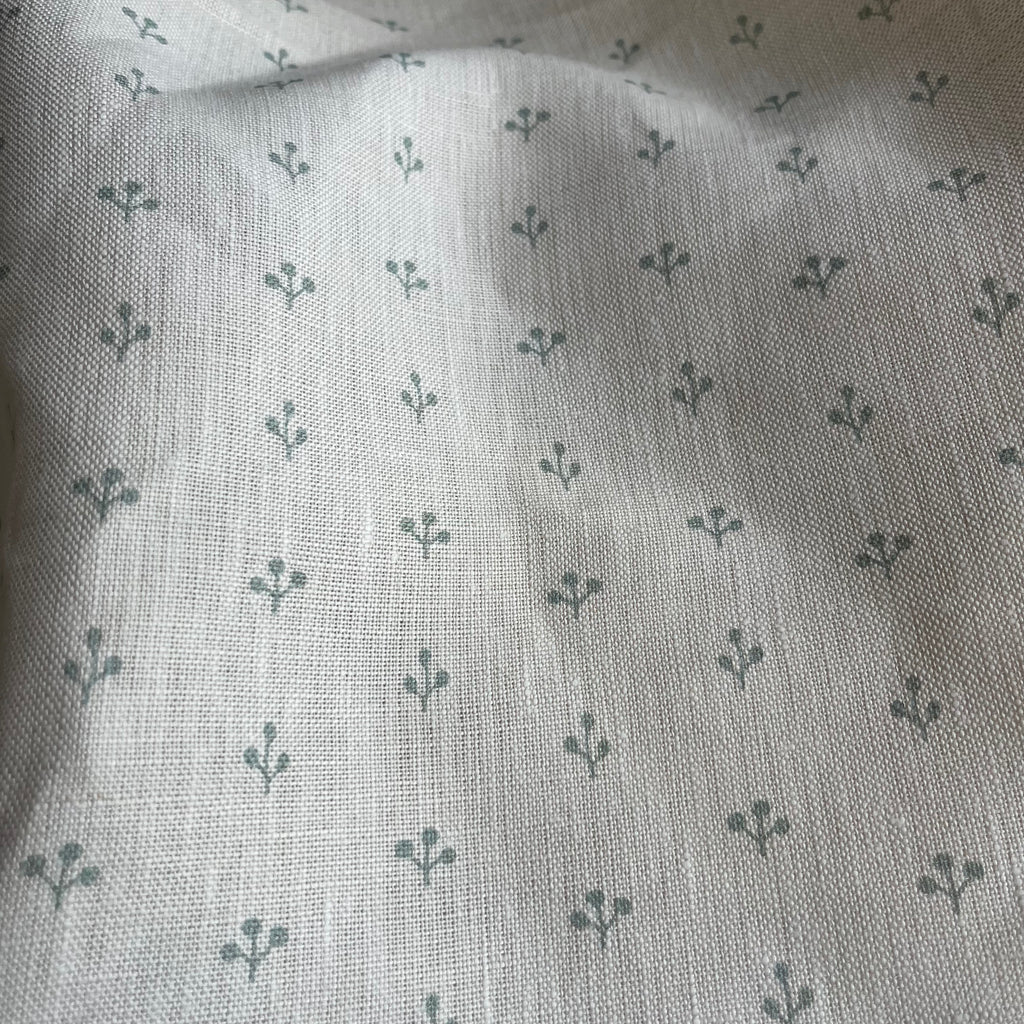 Peony & Sage Little Sprigs Eucalyptus on Ivory  - Offcut