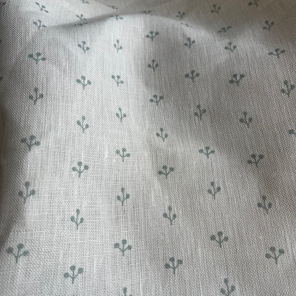 Peony & Sage Little Sprigs Eucalyptus on Ivory - Offcut