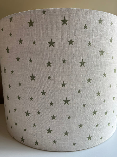 Weather Green Small All Stars Linen Lamphade