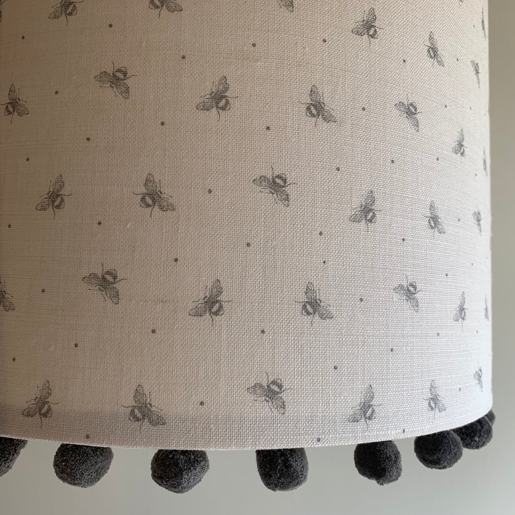 Tiny Busy Bees Pom Pom Lampshade