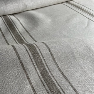 Peony & Sage Danish Stripe Linen Tea on Grainsack - Offcut