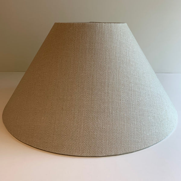 Peony & Sage Plain Chevron Chalky Green Linen - Offcut