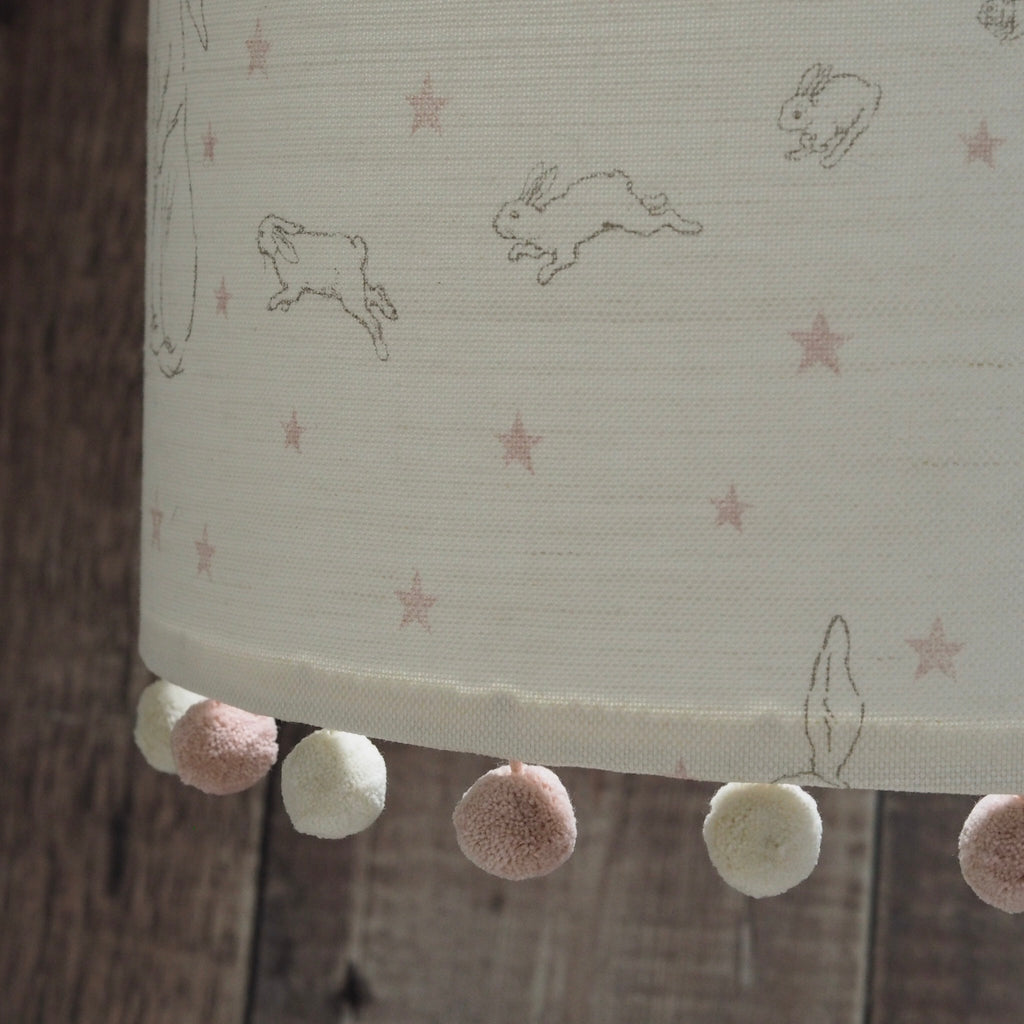 Pink Rabbit All Star Pom Pom Lampshade