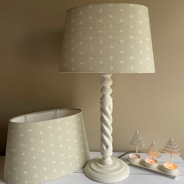 Peony & Sage Dotted Little Sprigs Stone Grey - Offcut