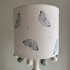 Faded Dotty Butterflies Pom Pom Lampshade