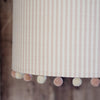 Eva Stripe Linen Pom Pom Lampshade