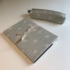 Sky Lark Linen Notebook - Grey