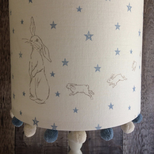 Blue Rabbit All Star Pom Pom Lampshade