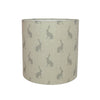 Grey Hares Linen Drum Lampshade - Lolly & Boo - 2