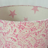 Pink Vintage Paisley Linen Lampshade With Stars Lining - Lolly & Boo - 3