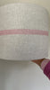 Peony & Sage Capri Stripe in French Blossom on Grainsack Linen - Offcut
