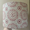 Peony & Sage Suzanni Chalk Pink and Terracotta Drum Lampshade