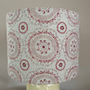 Peony & Sage Suzanni Chalk Pink and Terracotta Drum Lampshade