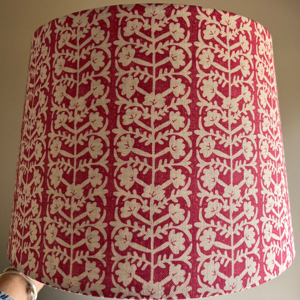 Antibes Petit Mia's Red on Cream Lampshade