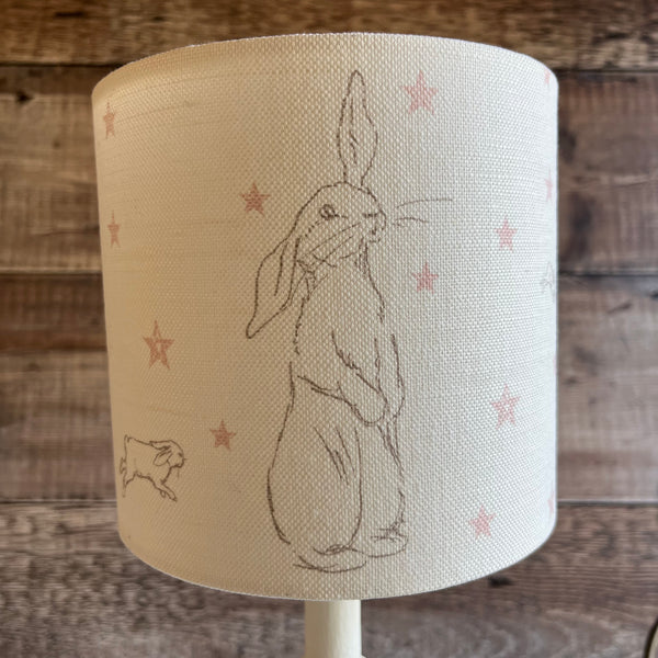 Pink Rabbit All Star Lampshades - two available - free postage!