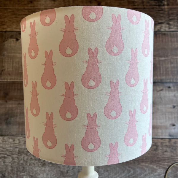Pink Rabbit Lampshade - one available - free postage!