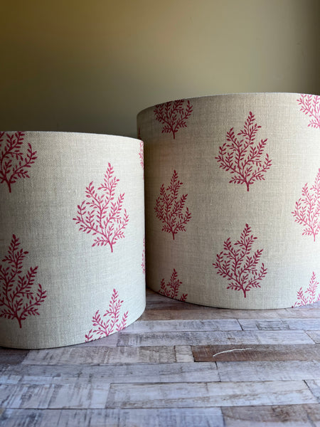 Olivia Jemima Red Lampshade