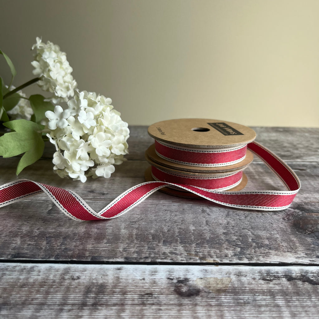 Red Denim Style Ribbon