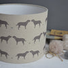 Labrador & Hearts Linen Drum Lampshade - Lolly & Boo - 2