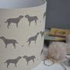 Labrador & Hearts Linen Drum Lampshade - Lolly & Boo - 3