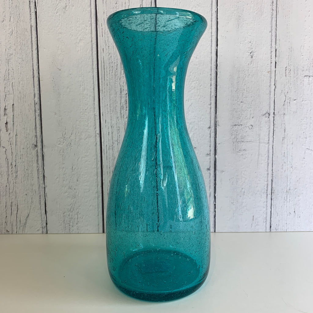 Handmade Glass Carafe - Honey Bird Blue