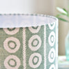 Lima Linen Just Green Blotch Drum Lampshade