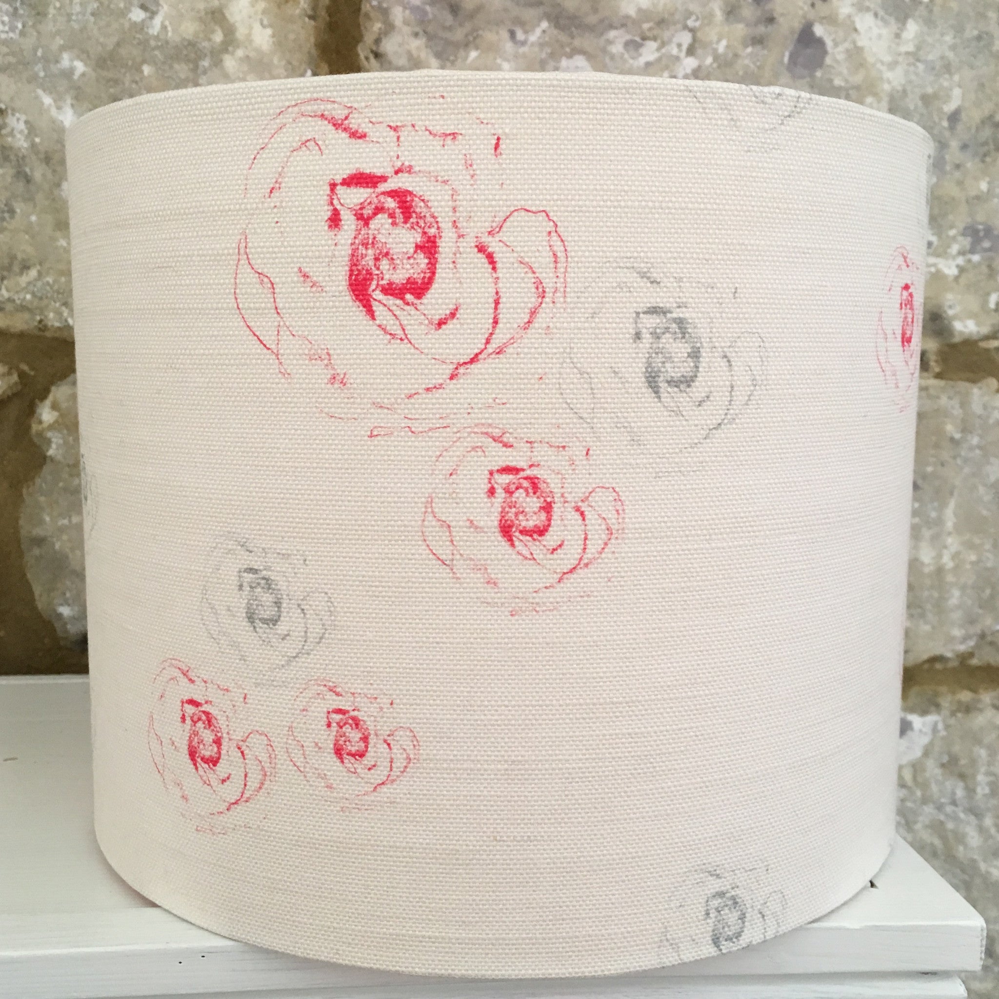 Faded Flora Drum Lampshade