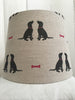 Jemma (charcoal & fuchsia) Linen Lampshade - Lolly & Boo - 3