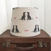 Jemma (charcoal & fuchsia) Linen Lampshade - Lolly & Boo - 1