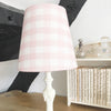 Pink Small Check Linen Lampshade - Lolly & Boo - 4