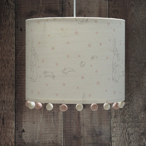 Pink Rabbit All Star Pom Pom Lampshade