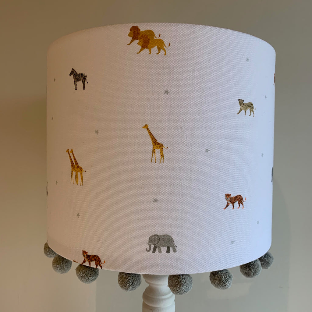 Safari Pom Pom Lampshade