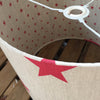 Red All Stars Linen Drum Lampshade - Lolly & Boo - 1