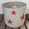 Red All Stars Linen Drum Lampshade - Lolly & Boo - 2