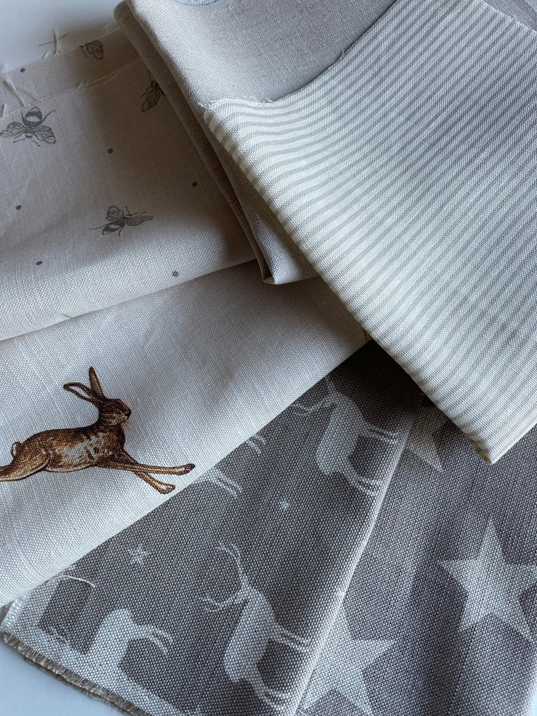 Linen Fabric Craft Pack - Natural Colours 1