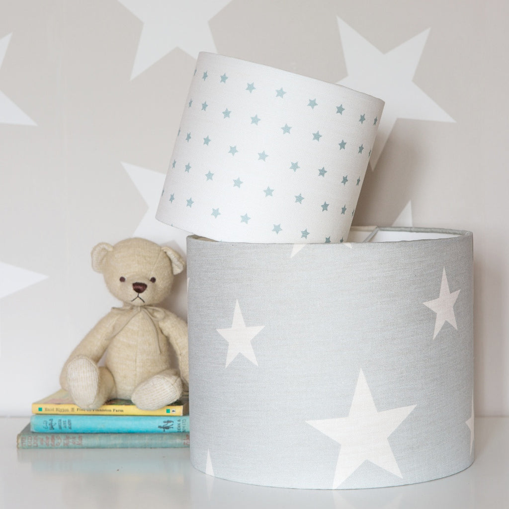 All Star Linen Lampshade in Seamist - Lolly & Boo - 1