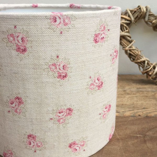 Posies Linen Drum Lampshade - Lolly & Boo