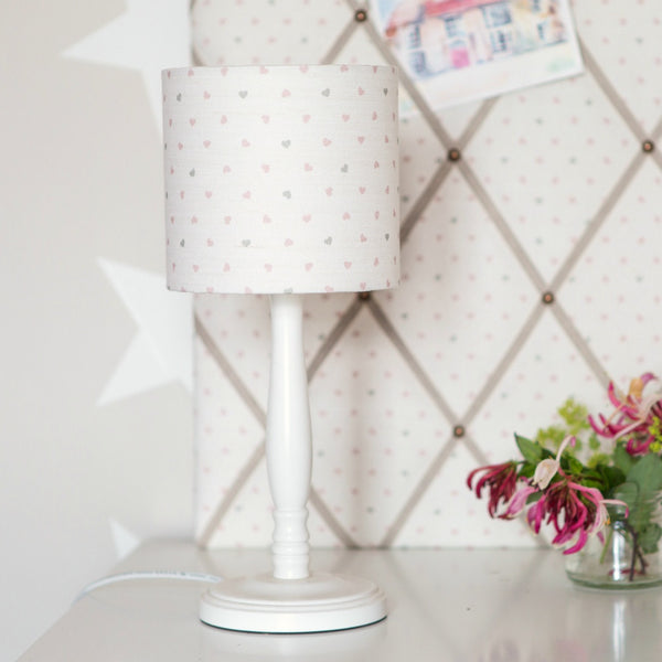 Hearts Linen Lampshade - Lolly & Boo - 1