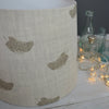 Olive Falling Feathers Linen Lampshade - Lolly & Boo - 1