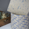 Little Fishes Linen Drum Lampshade - Lolly & Boo - 3