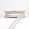 Grey & Cream Striped Ribbon - Lolly & Boo - 2