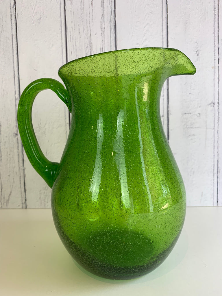 Handmade Glass Jug - Apple Green