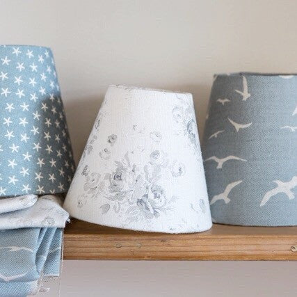 Millie Gustavian Grey Linen Lampshade - Lolly & Boo - 1