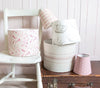 Crowns (Chalk Grey) Linen Lampshade - Lolly & Boo - 2