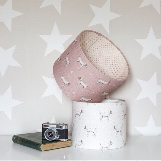 Jack All Star (Pink Icing) Linen Lampshade - Lolly & Boo - 1