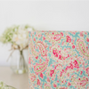 Egg Box Blue Vintage Paisley Linen Drum Lampshade - Lolly & Boo - 1
