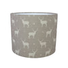 Truffle Stag All Star Linen Drum Lampshade - Lolly & Boo - 2