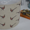 Pheasant Linen Drum Lampshade - Lolly & Boo - 1