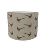 Pheasant Linen Drum Lampshade - Lolly & Boo - 2